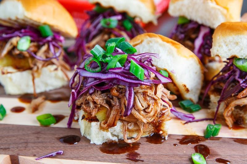 Crockpot BBQ Pineapple Pulled Pork Sliders — Studio Sheppard